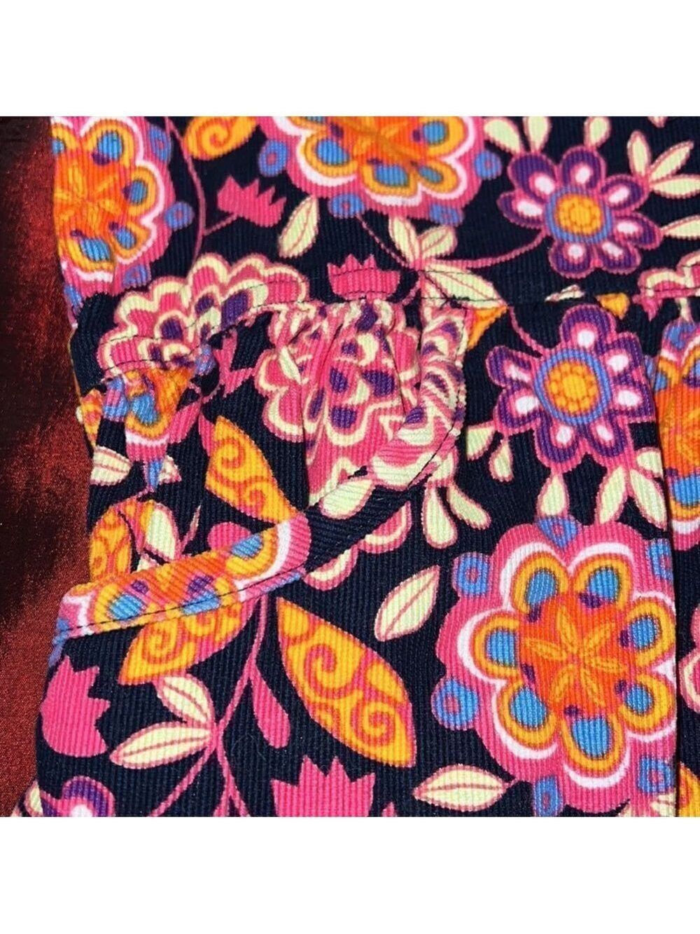 HANNA ANDERSSON girls corduroy autumn floral dress. Size 110 (5) - Picture 5 of 8